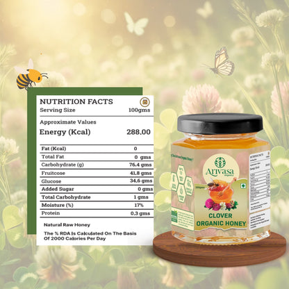 Clover Organic Honey | Pure, Natural & Lab Tested