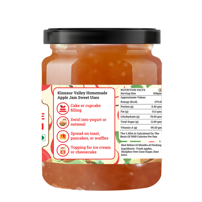 Handmade Apple Jam | Fresh Himachali Apples, Women-Crafted