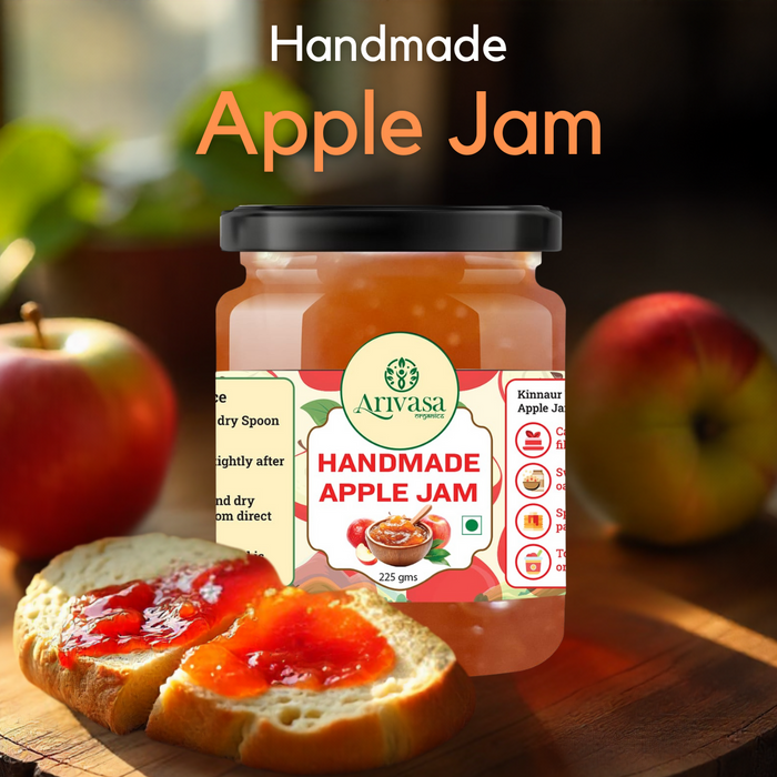 Handmade Apple Jam | Fresh Himachali Apples, Women-Crafted – 225 gms (hover)