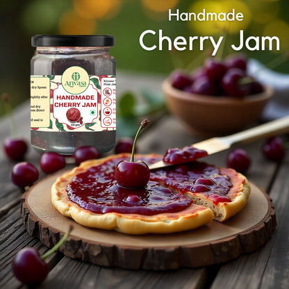 Handmade Cherry Jam | Fresh Himachali Cherries, Women-Crafted
