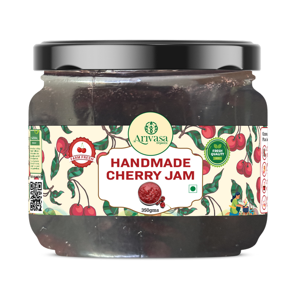 Handmade Cherry Jam | Fresh Himachali Cherries, Women-Crafted – 350 gms