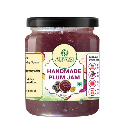 Handmade Plum Jam | Fresh Himachali Plums, Women-Crafted