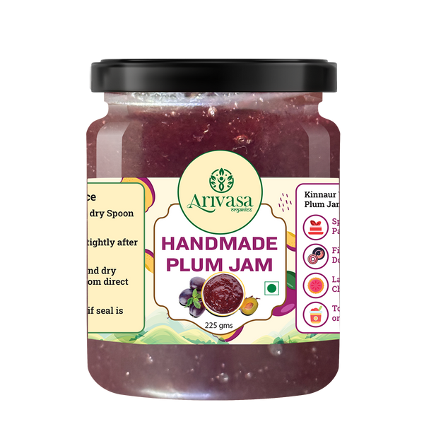 Handmade Plum Jam | Fresh Himachali Plums, Women-Crafted – 225 gms