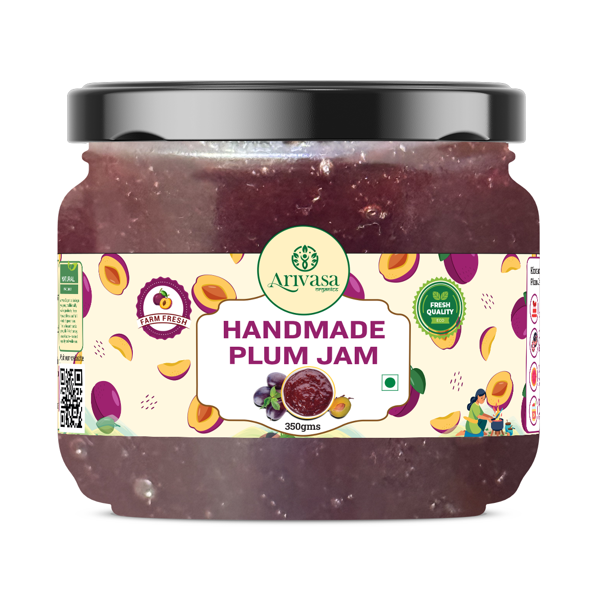 Handmade Plum Jam | Fresh Himachali Plums, Women-Crafted