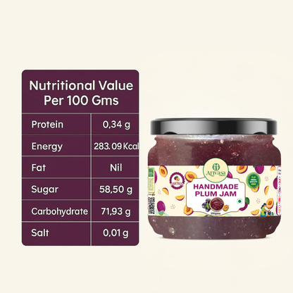 Handmade Plum Jam | Fresh Himachali Plums, Women-Crafted