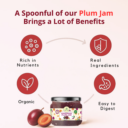 Handmade Plum Jam | Fresh Himachali Plums, Women-Crafted