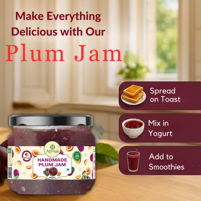 Handmade Plum Jam | Fresh Himachali Plums, Women-Crafted