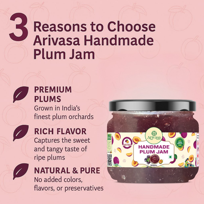 Handmade Plum Jam | Fresh Himachali Plums, Women-Crafted
