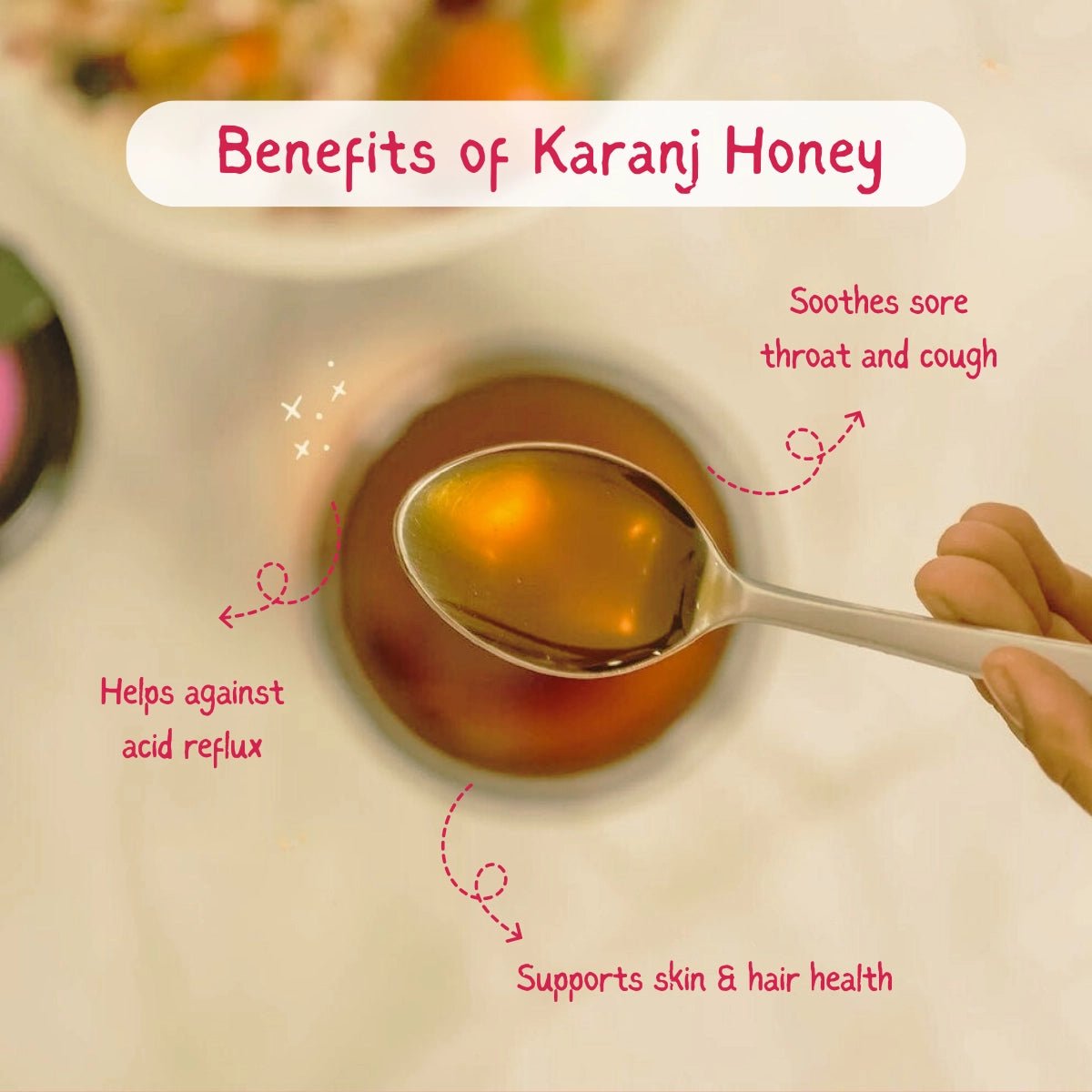 Karanj Organic Honey | Pure, Natarual & NMR Lab - Tested - Arivasa Organics - 100 gms - 