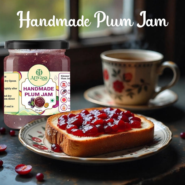 Handmade Plum Jam | Fresh Himachali Plums, Women-Crafted – 225 gms (hover)