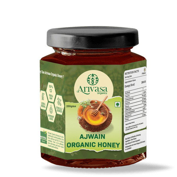 Ajwain Organic Honey | Natural, Pure &  Lab-Tested – 250 gms