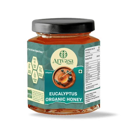 Arivasa Organics Eucalyptus Organic Honey | Pure, Raw & Herbal - Arivasa Organics - 250 gms - 