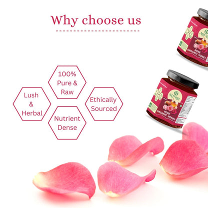 Organic Honey of Rose | Pure, Natural & Lab - Tested with NMR - Arivasa Organics - 250 gms - 
