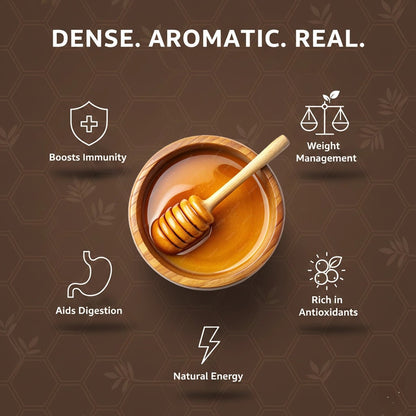 Organic Himalayan Forest Honey | Pure, Natural & Lab - Tested - Arivasa Organics - 250 gms - 