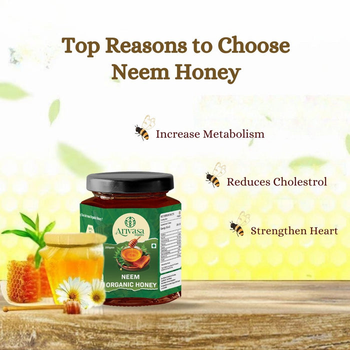 Neem Organic Honey | Pure, All-Natural & Lab-Tested – 250 gms (hover)