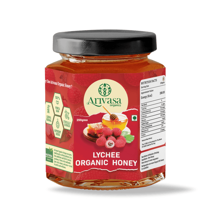 Lychee Organic Honey | Fruity, Pure & lab  Tested – 250 gms