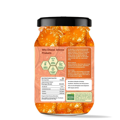 Arivasa Organics Organic Bael Honey Murraba | Honey - Sweetened & Handmade - Arivasa Organics - 500 gm - 
