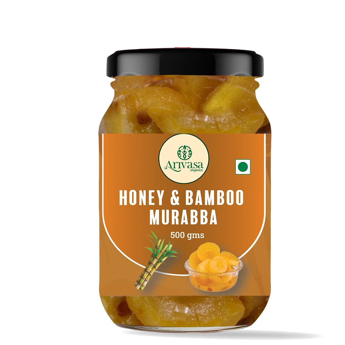 Arivasa Organics Bamboo Murraba | Honey - Sweetened & Handmade - Arivasa Organics - 500 gm - 