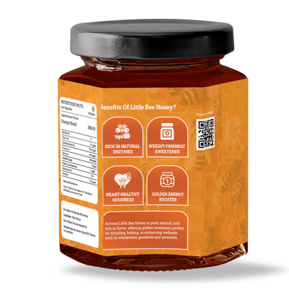 Organic Little Bee Honey | Pure, Natural & Lab - Tested - Arivasa Organics - 500 gms - 