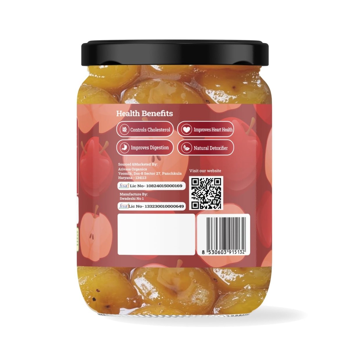 Arivasa Organics Apple Honey Murraba - Arivasa Organics - 500 gms - 