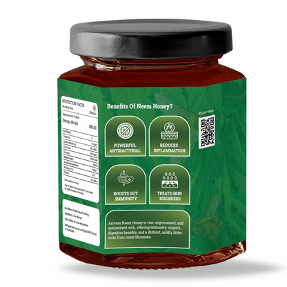 Neem Organic Honey | Pure, All - Natural & Lab - Tested - Arivasa Organics - 500 gms - 