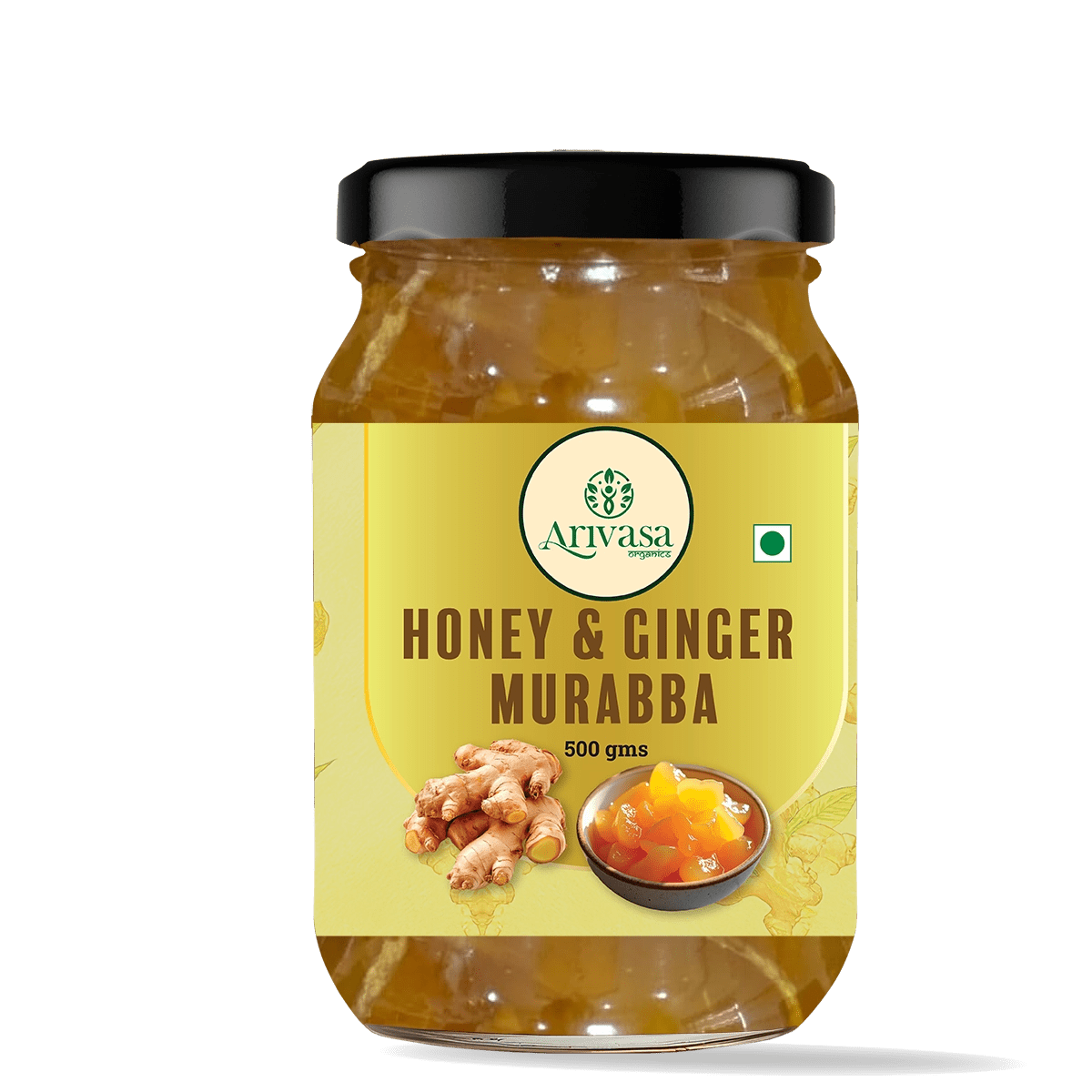 Arivasa Organics Ginger Murabba | Honey - Sweetened & Handmade (Copy) - Arivasa Organics - 500 gms - 
