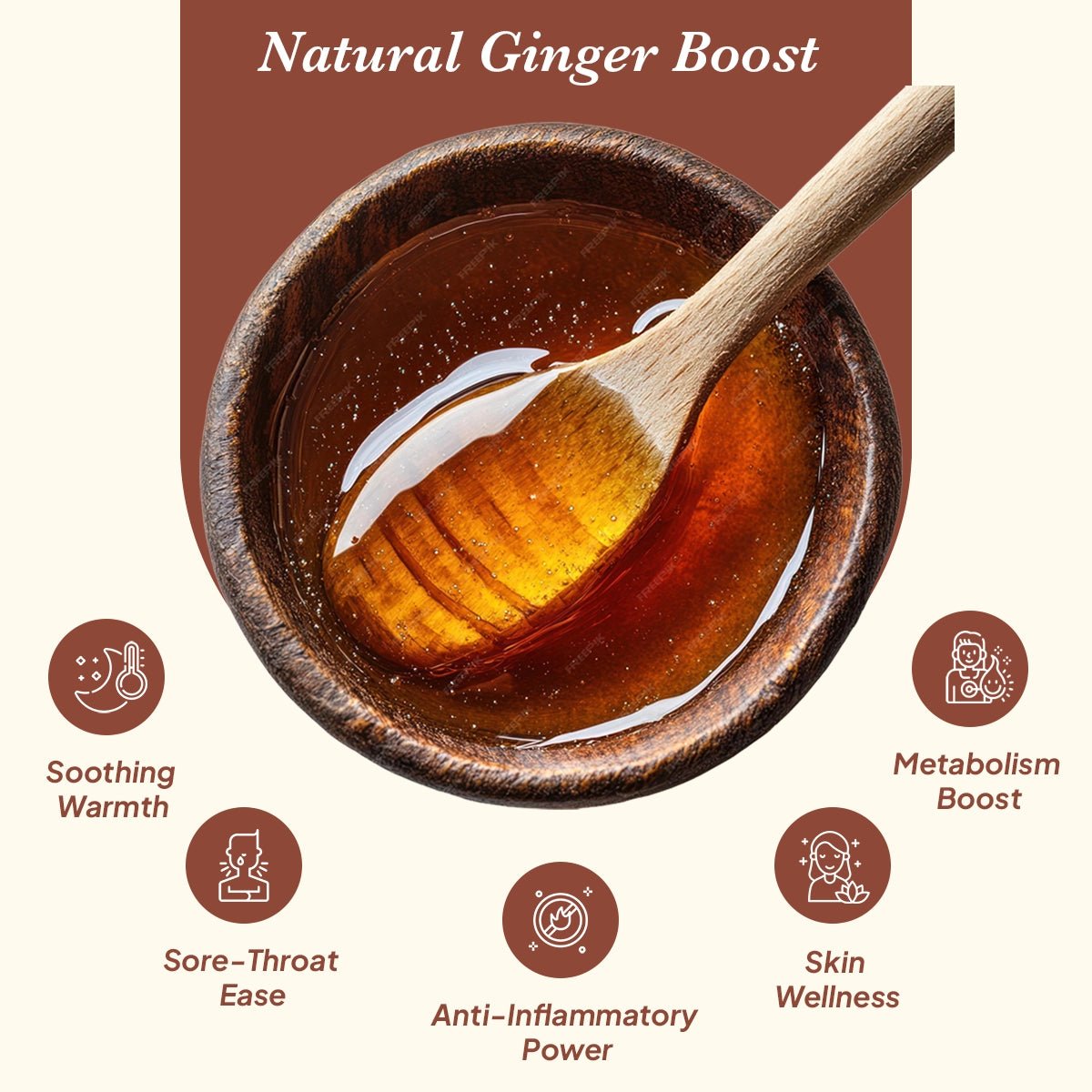 Organic Ginger Honey | Pure, Natural & Lab - Tested - Arivasa Organics - 500 gms - 