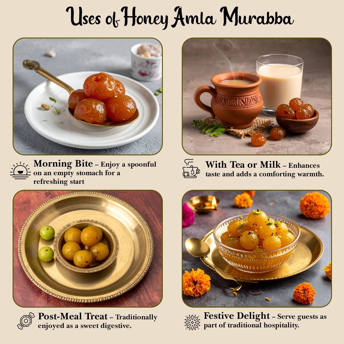 Arivasa Organics Amla Murraba | Honey - Sweetened & Handmade - Arivasa Organics - 500 gms - 