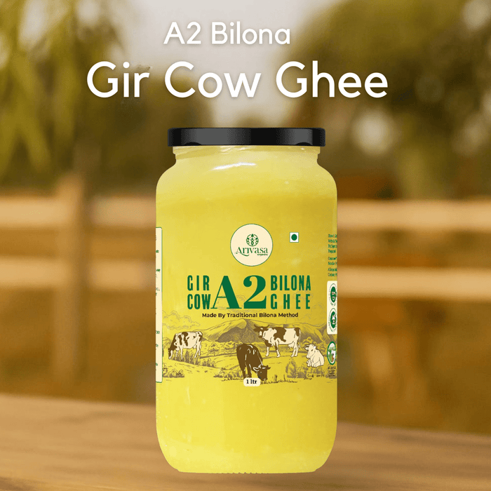 Arivasa Organics A2 Cow Ghee | Gir Cow Bilona Ghee | A2 Certified Ghee – 1 LTR (hover)