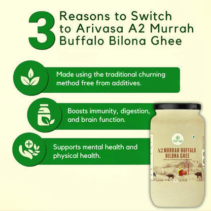 A2 MURRAH BUFFALO BILONA GHEE - My Store - 1 LTR - 