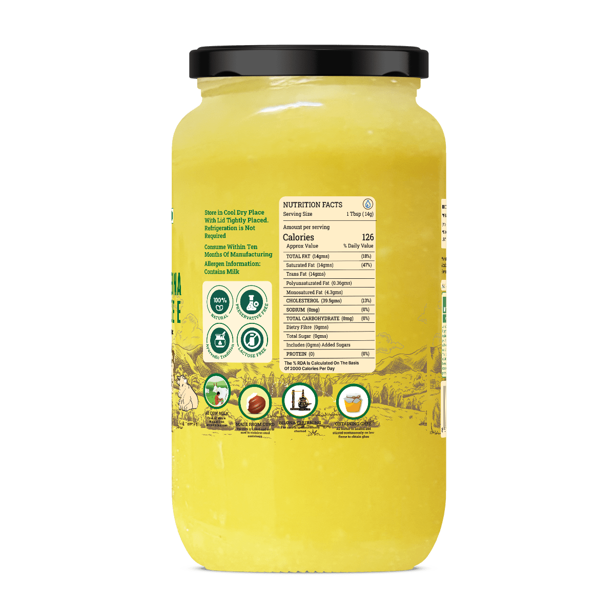 A2 BILONA COW GHEE <span>Fresh From Farms in Tamil Nadu | Bilona Churned | A2-Verified Milk from Desi Cows | 70+ Quality Checks</span> - My Store-Size--