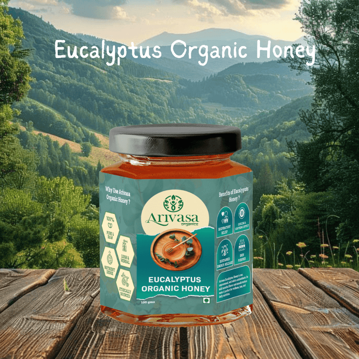 Arivasa Organics Eucalyptus Organic Honey | Pure, Raw & Herbal – 250 gms (hover)