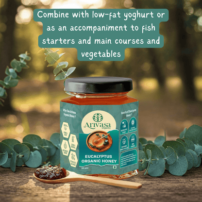 Arivasa Organics Eucalyptus Organic Honey | Pure, Raw & Herbal - Arivasa Organics-Size--