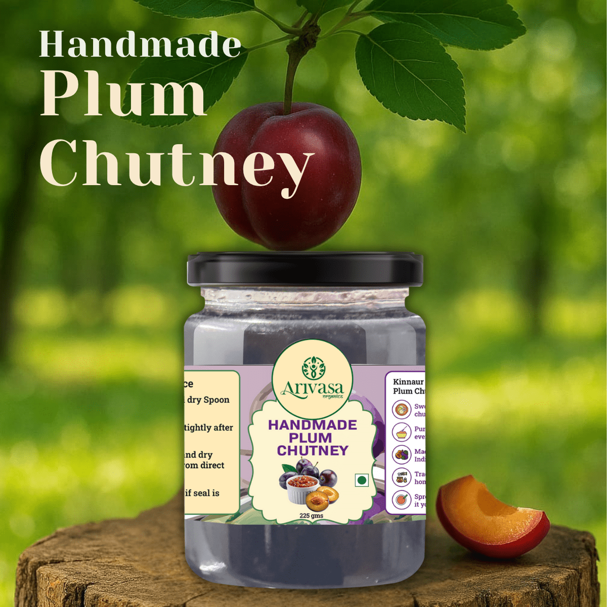 HANDMADE PLUM CHUTNEY - My Store - 225 gms - 