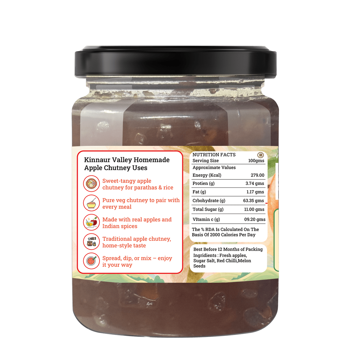 HANDMADE APPLE CHUTNEY - My Store - 225 gms - 
