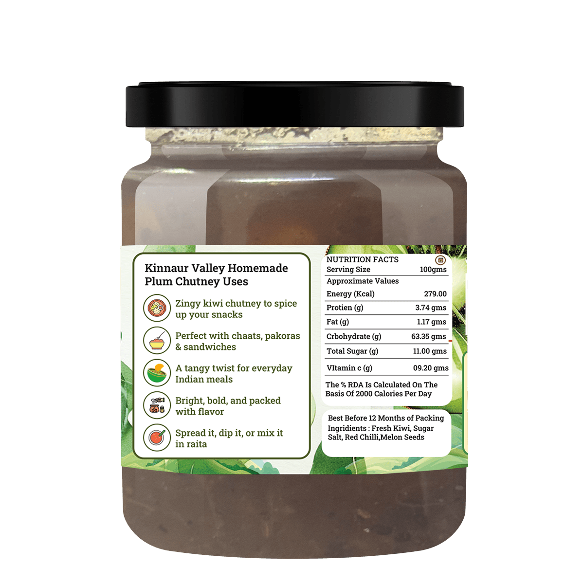 HANDMADE KIWI CHUTNEY - My Store - 225 gms - 