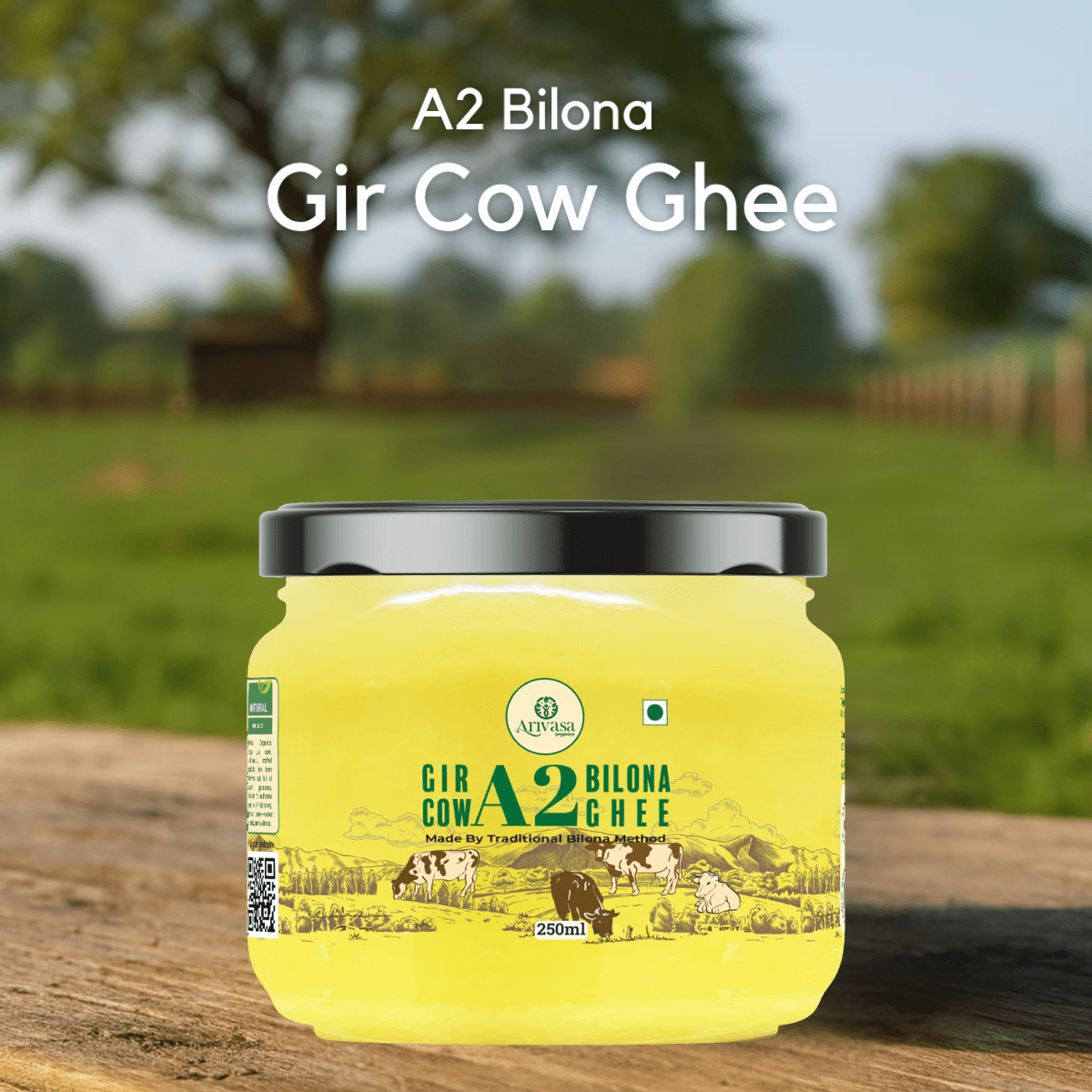 A2 BILONA COW GHEE <span>Fresh From Farms in Tamil Nadu | Bilona Churned | A2-Verified Milk from Desi Cows | 70+ Quality Checks</span> - My Store-Size--