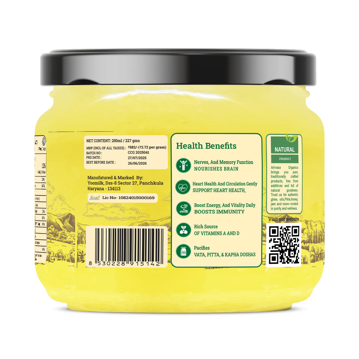 A2 BILONA COW GHEE <span>Fresh From Farms in Tamil Nadu | Bilona Churned | A2-Verified Milk from Desi Cows | 70+ Quality Checks</span> - My Store-Size--