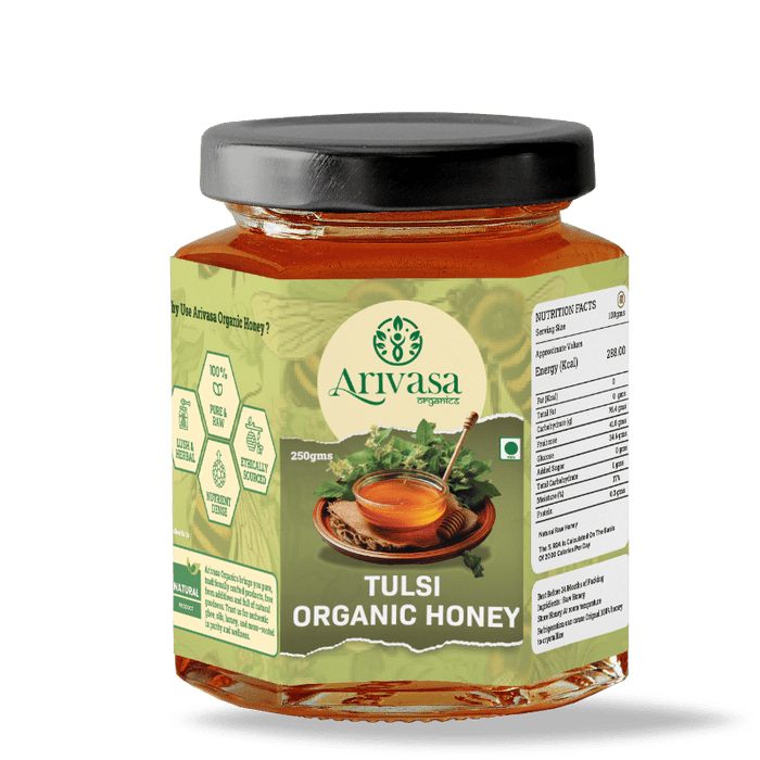 Tulsi Organic Honey | Pure, Floral & Lab-Tested – 250 gms