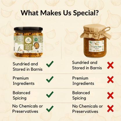 PUNJABI GARLIC PICKLE - My Store - 310 gm - 