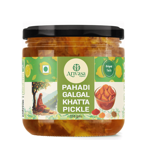 Arivasa Organics Pahadi Galgal Pickle | Sun-Dried & Handmade – 310 gm