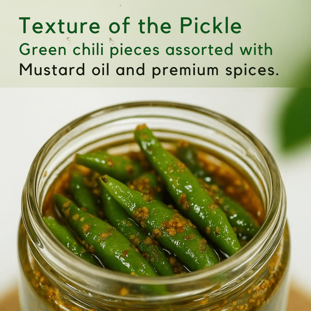 GREEN CHILLI PICKLE - My Store - 310 gm - 