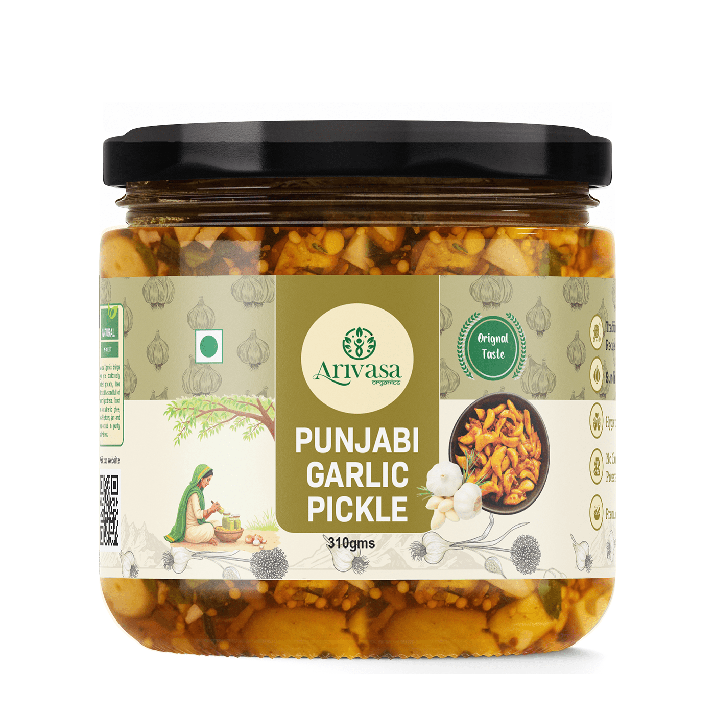 PUNJABI GARLIC PICKLE - My Store - 310 gm - 