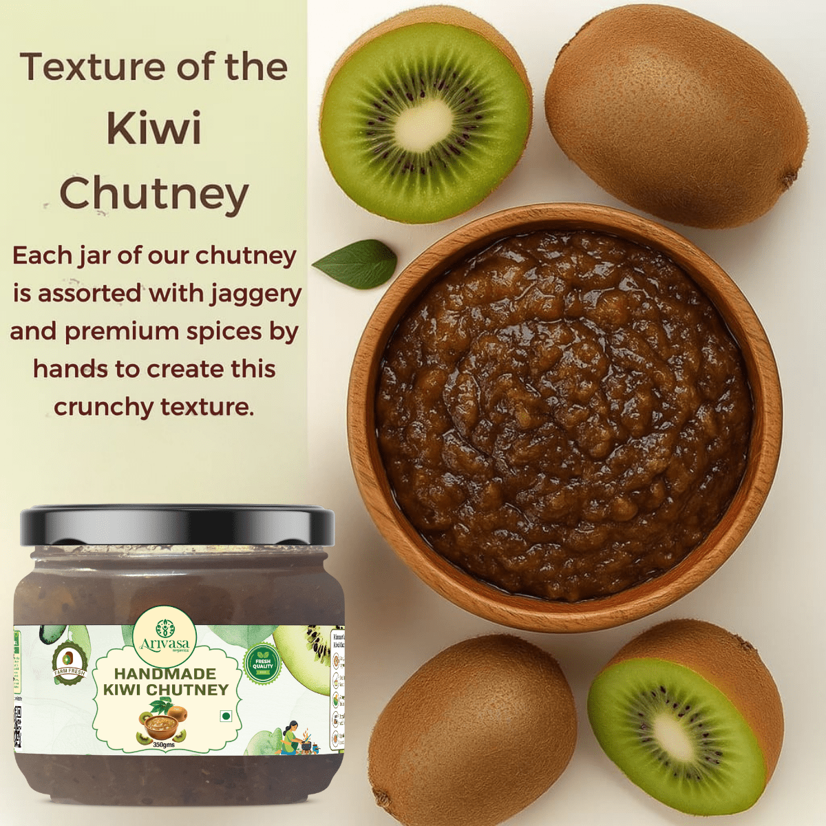 HANDMADE KIWI CHUTNEY - My Store - 350 gms - 
