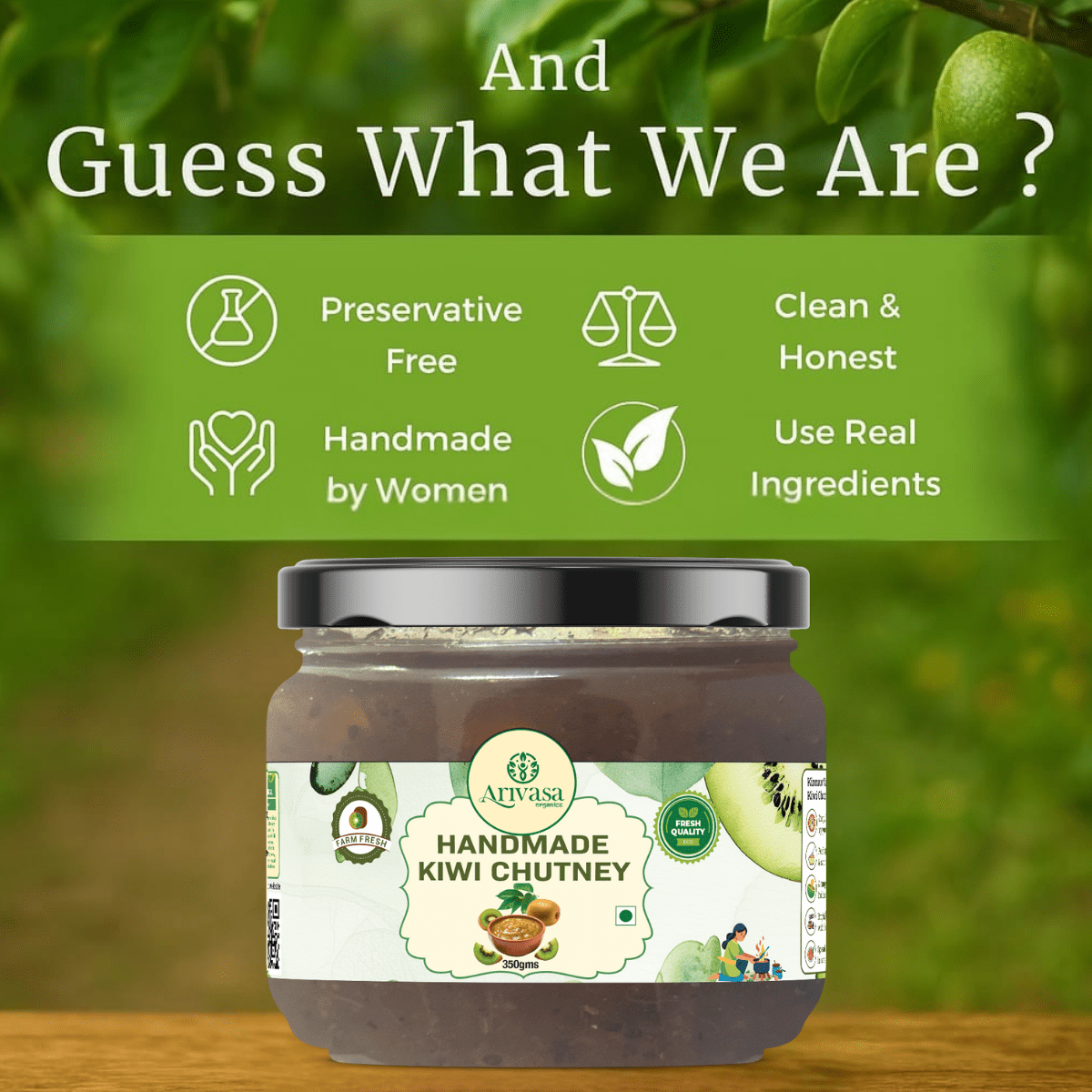 HANDMADE KIWI CHUTNEY - My Store - 350 gms - 