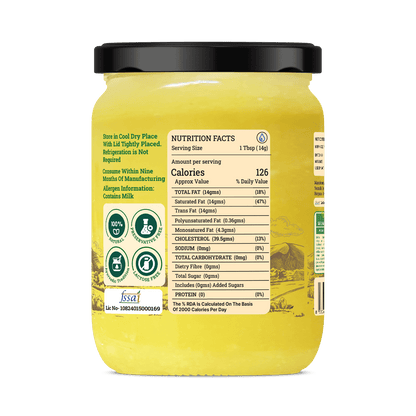 A2 BILONA COW GHEE <span>Fresh From Farms in Tamil Nadu | Bilona Churned | A2-Verified Milk from Desi Cows | 70+ Quality Checks</span> - My Store-Size--
