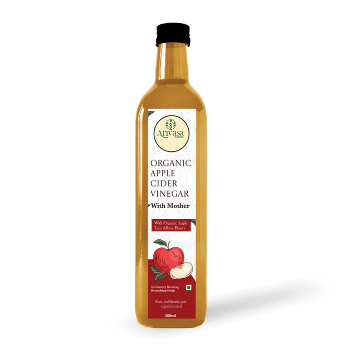Arivasa Organics Apple Vinegar | Honey-Made & Natural – 500 ML