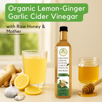ORGANIC LEMON GINGER GARLIC CIDER VINEGAR - My Store - 500 ML - 