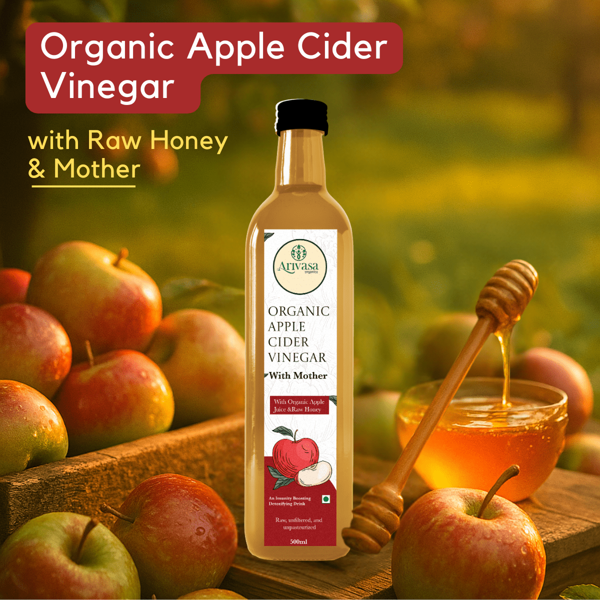 ORGANIC APPLE CIDER VINEGAR - My Store - 500 ML - 